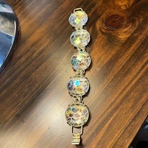 Kendra Scott clear/iridescent Cassie, earrings will be in separate post